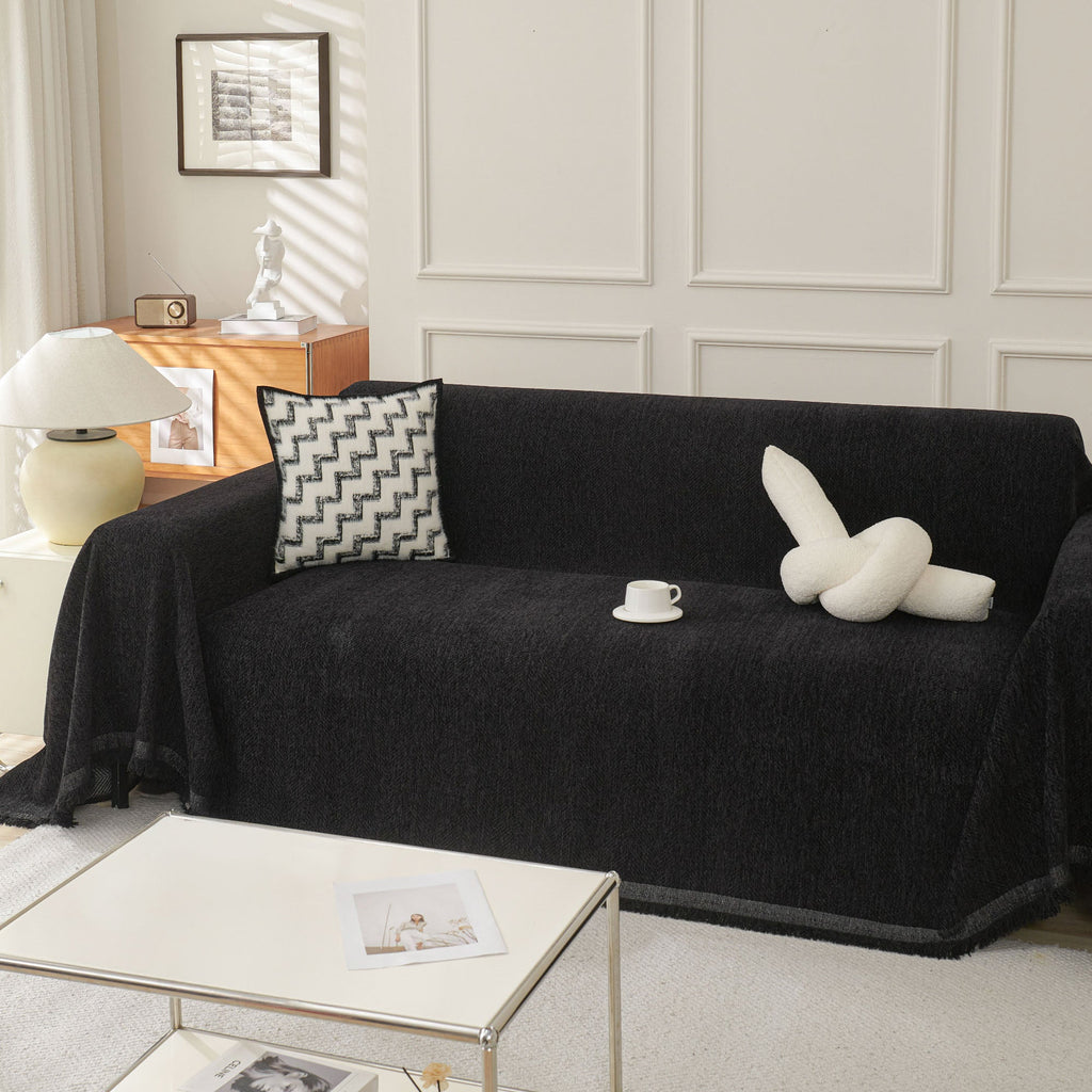 Soft Breathable Herringbone Sofa Cover for Modern Cozy Living