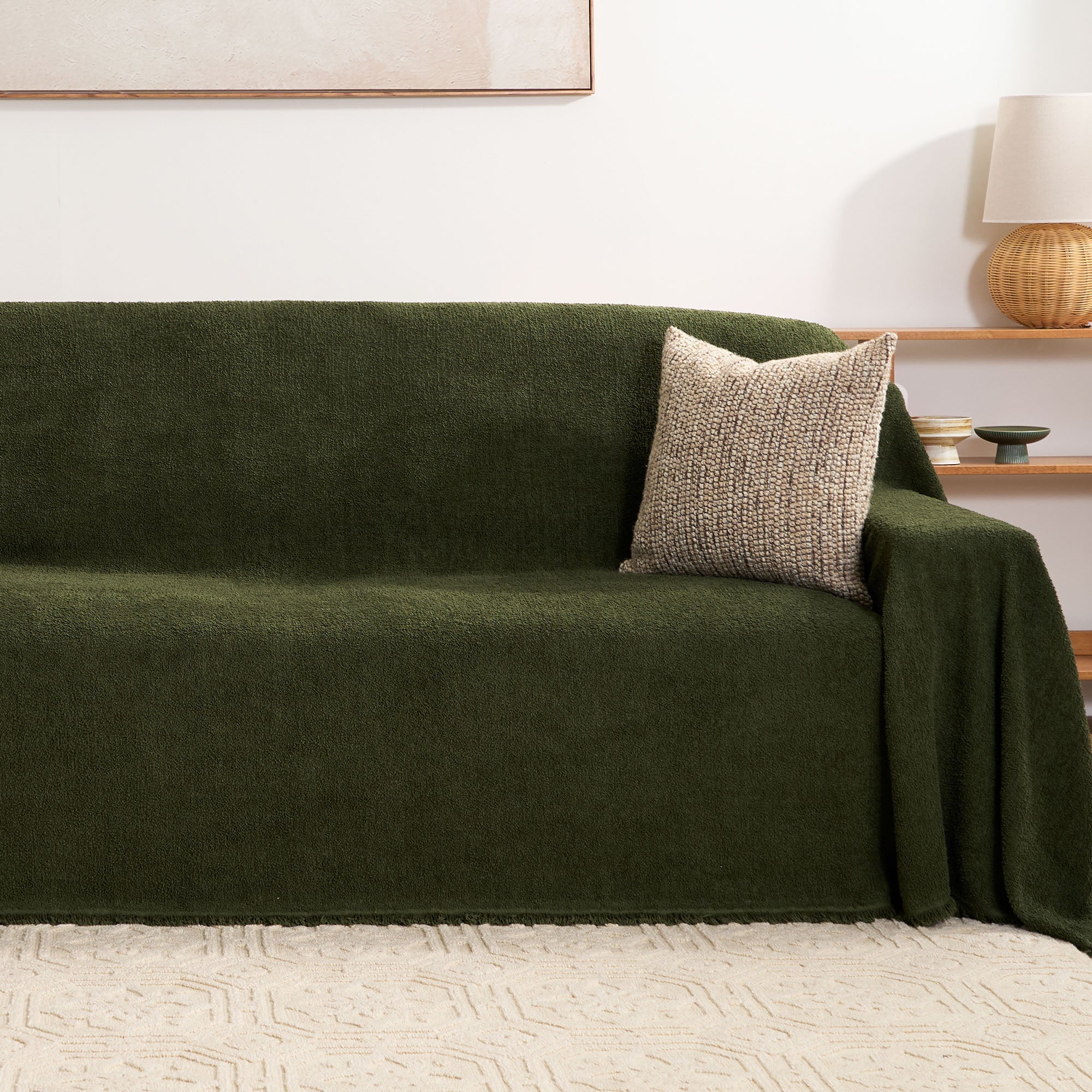 Soft Plush Waterproof Sofa Cover for Pet Friendly Protection