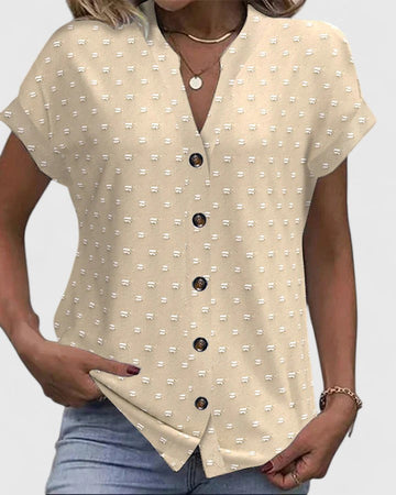 Miles Collection | Women's V Neck T Shirt with Lightweight Fabric | Flattering Fit for All-Day Comfort