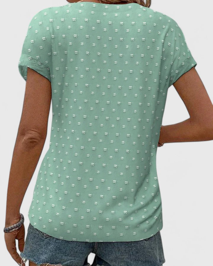 Miles Collection | Women's V Neck T Shirt with Lightweight Fabric | Flattering Fit for All-Day Comfort
