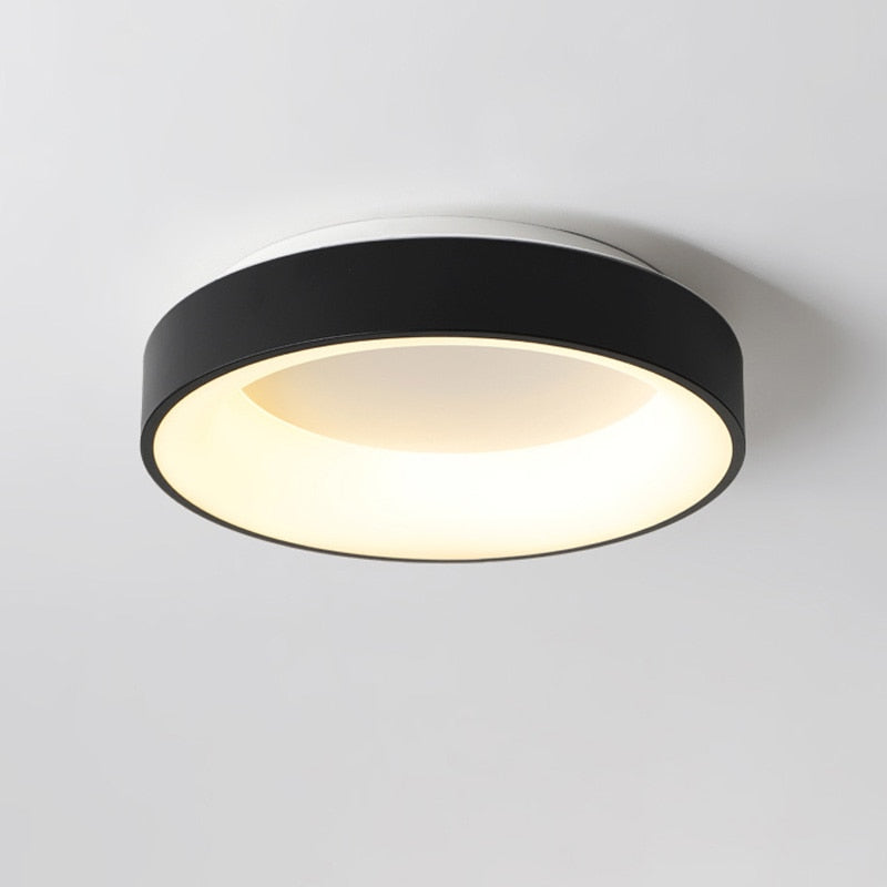 Minimalist Flush Mount Ceiling Light with Adjustable Brightness | Modern LED Design for Cozy Ambiance