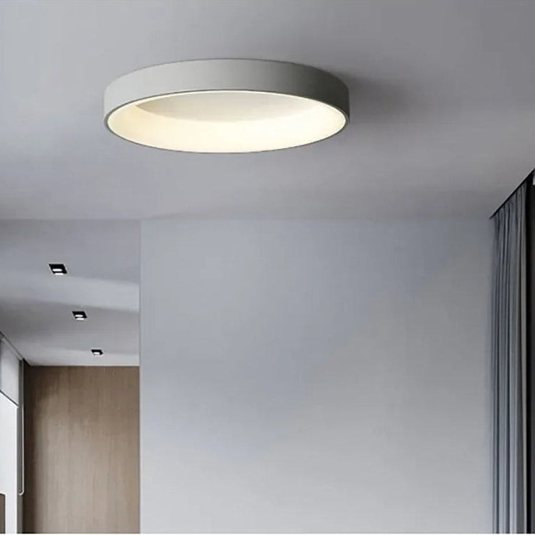 Minimalist Flush Mount Ceiling Light with Adjustable Brightness | Modern LED Design for Cozy Ambiance