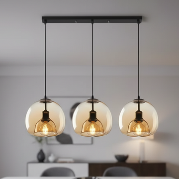 Minimalist Glass Pendant Light with Dimmable Feature | Elegant Kitchen Pendant Lighting for Modern Spaces