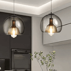 Minimalist Glass Pendant Light with Dimmable Feature | Elegant Kitchen Pendant Lighting for Modern Spaces