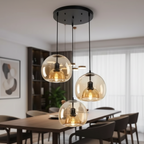 Minimalist Glass Pendant Light with Dimmable Feature | Elegant Kitchen Pendant Lighting for Modern Spaces