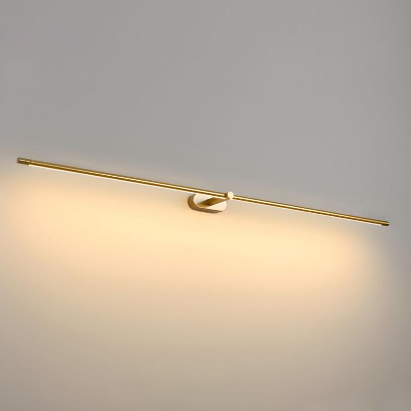 Minimalist Wall Sconces | Integrated LED Lighting with Elegant Gold Accents | Durable Aluminum Design for Modern Interiors