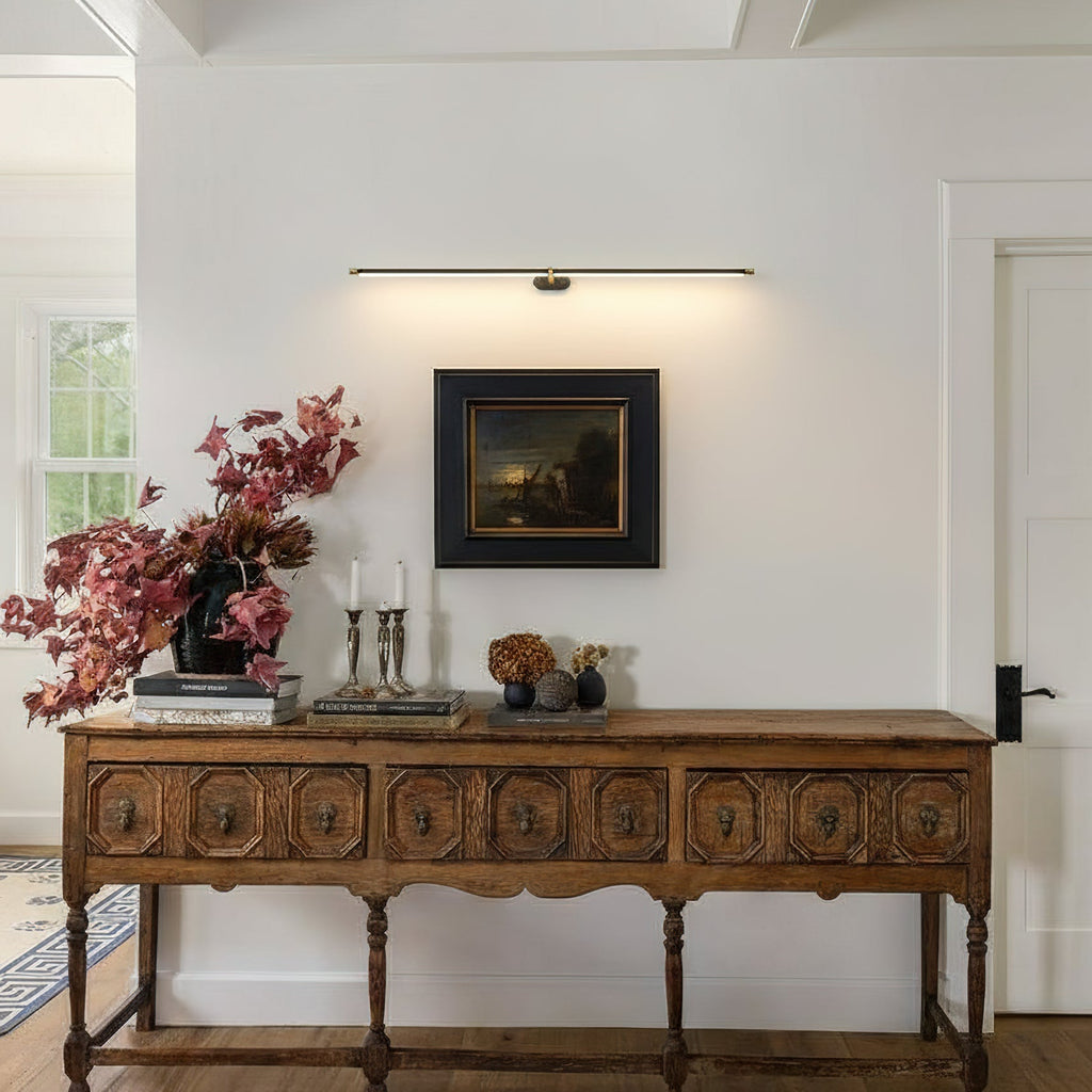 Minimalist Wall Sconces | Integrated LED Lighting with Elegant Gold Accents | Durable Aluminum Design for Modern Interiors