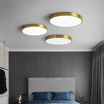 Minimalist | Flush Mount Ceiling Light with Three-Color Dimming | Energy-Efficient LED Illumination for Bedrooms and Studies
