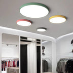 Minimalist | Flush Mount Ceiling Light with Three-Color Dimming | Energy-Efficient LED Illumination for Bedrooms and Studies