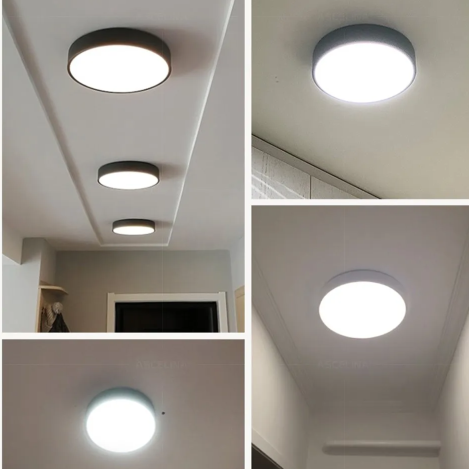 Minimalist | Flush Mount Ceiling Light with Three-Color Dimming | Energy-Efficient LED Illumination for Bedrooms and Studies