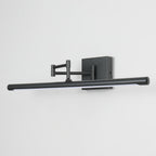 Modern Adjustable LED Vanity Light with Matte Black Finish for Bathroom Lighting