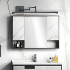 Modern Adjustable LED Vanity Light with Matte Black Finish for Bathroom Lighting
