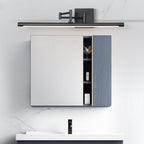 Modern Adjustable LED Vanity Light with Matte Black Finish for Bathroom Lighting