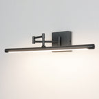 Modern Adjustable LED Vanity Light with Matte Black Finish for Bathroom Lighting