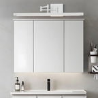 Modern Adjustable LED Vanity Light with Matte Black Finish for Bathroom Lighting
