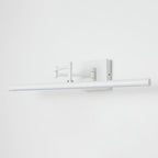 Modern Adjustable LED Vanity Light with Matte Black Finish for Bathroom Lighting