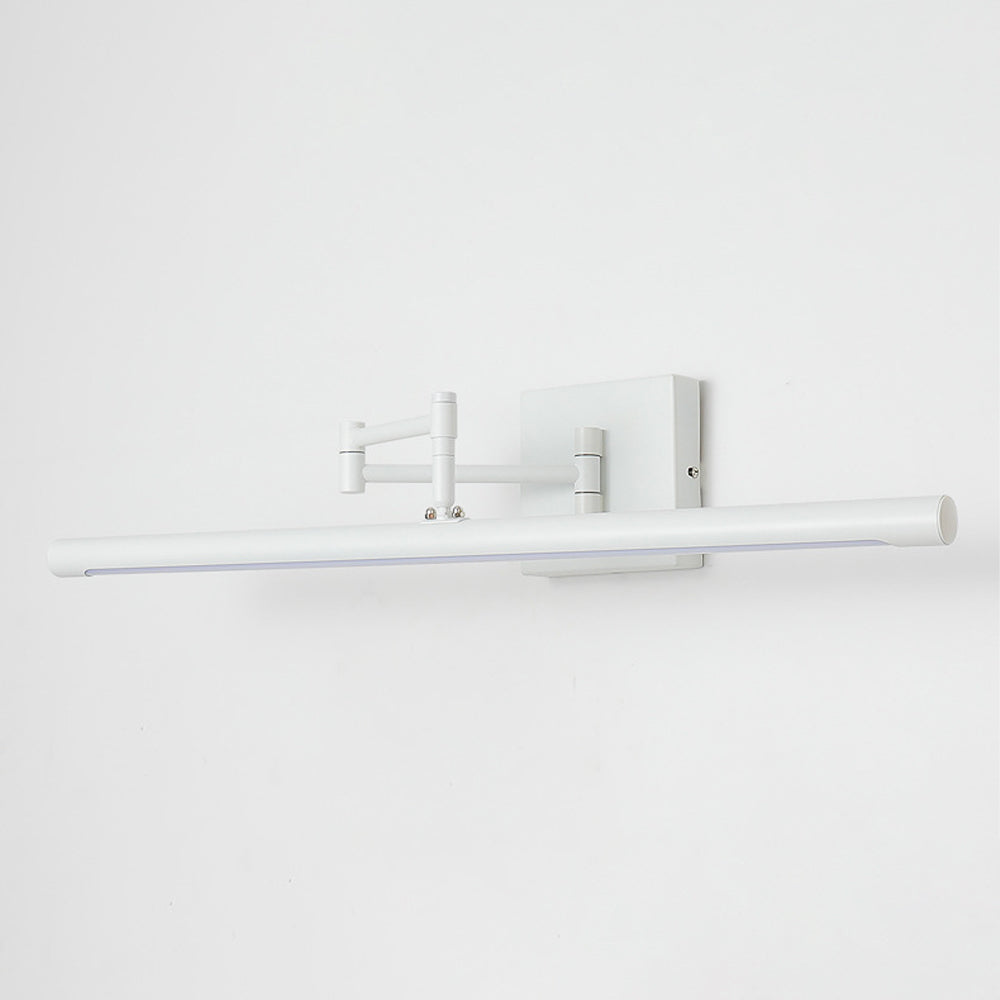 Modern Adjustable LED Vanity Light with Matte Black Finish for Bathroom Lighting