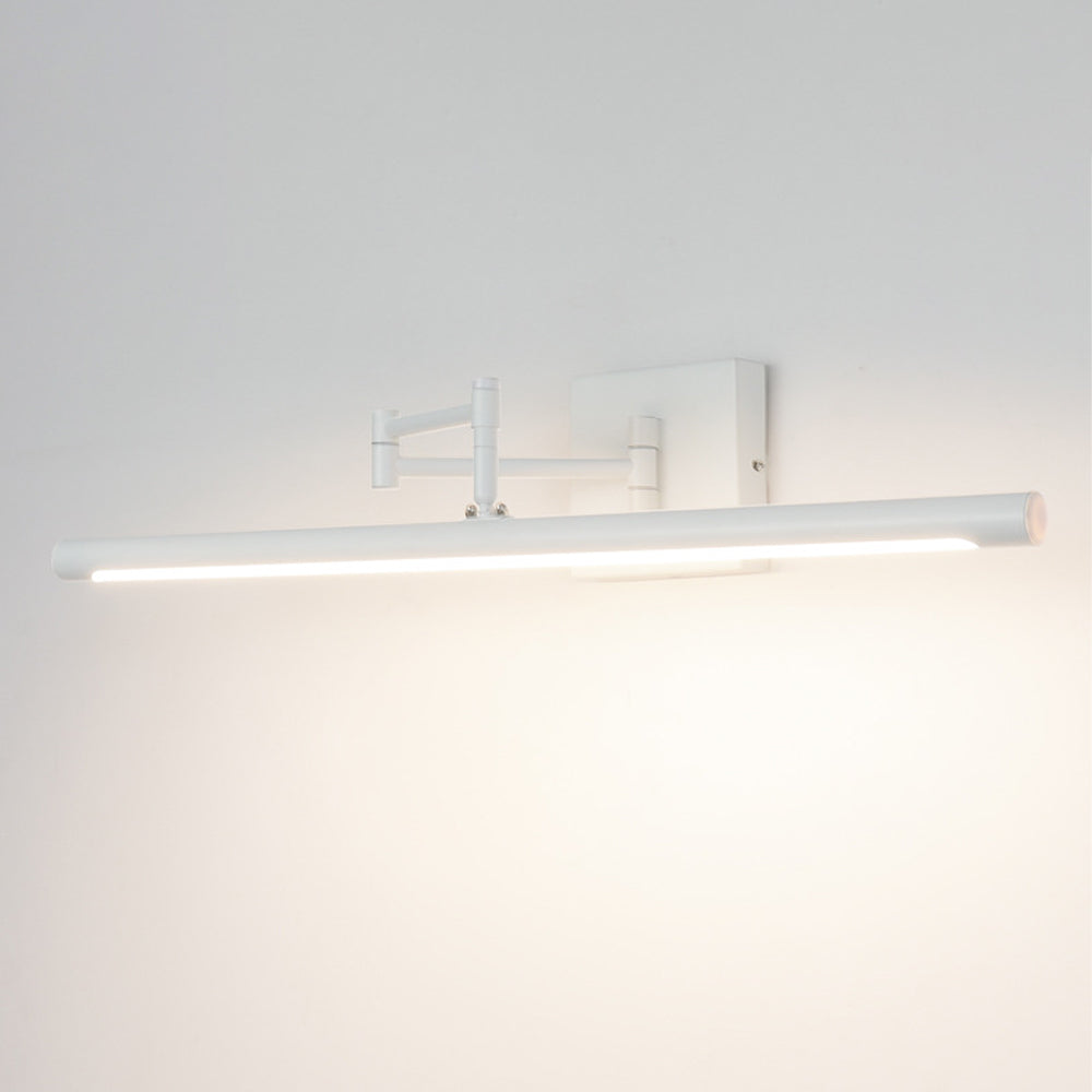 Modern Adjustable LED Vanity Light with Matte Black Finish for Bathroom Lighting