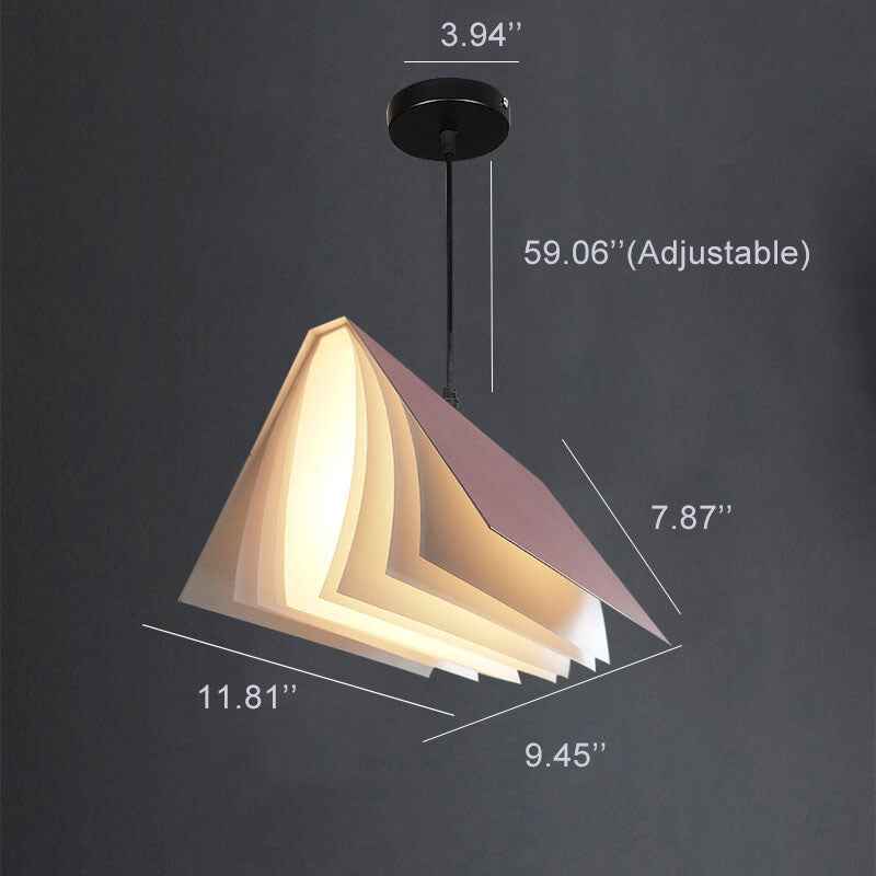 Modern Black Pendant Light with Adjustable Chain | Unique PVC Design for Living Room and Bedroom