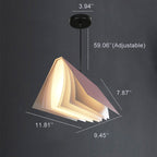 Modern Black Pendant Light with Adjustable Chain | Unique PVC Design for Living Room and Bedroom