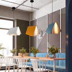 Modern Black Pendant Light with Adjustable Chain | Unique PVC Design for Living Room and Bedroom