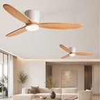 Modern Ceiling Fans with Lights | LED Flush Mount Design & 6-Speed DC Motor for Enhanced Airflow
