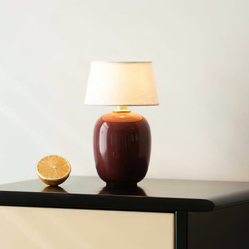 Modern Ceramic Bedside Lamp with Rechargeable Cordless Design | Elegant Nightstand Lighting for Cozy Bedrooms