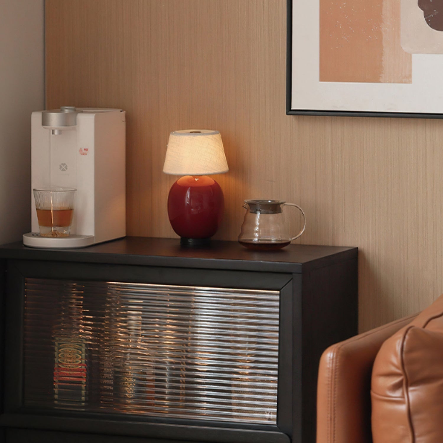 Modern Ceramic Bedside Lamp with Rechargeable Cordless Design | Elegant Nightstand Lighting for Cozy Bedrooms