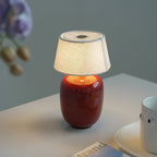 Modern Ceramic Bedside Lamp with Rechargeable Cordless Design | Elegant Nightstand Lighting for Cozy Bedrooms