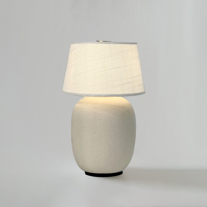 Modern Ceramic Bedside Lamp with Rechargeable Cordless Design | Elegant Nightstand Lighting for Cozy Bedrooms