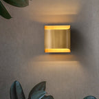 Modern Curved LED Wall Sconce Lighting with Brass Finish | Elegant Design for Timeless Decor