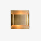 Modern Curved LED Wall Sconce Lighting with Brass Finish | Elegant Design for Timeless Decor