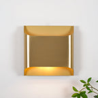 Modern Curved LED Wall Sconce Lighting with Brass Finish | Elegant Design for Timeless Decor