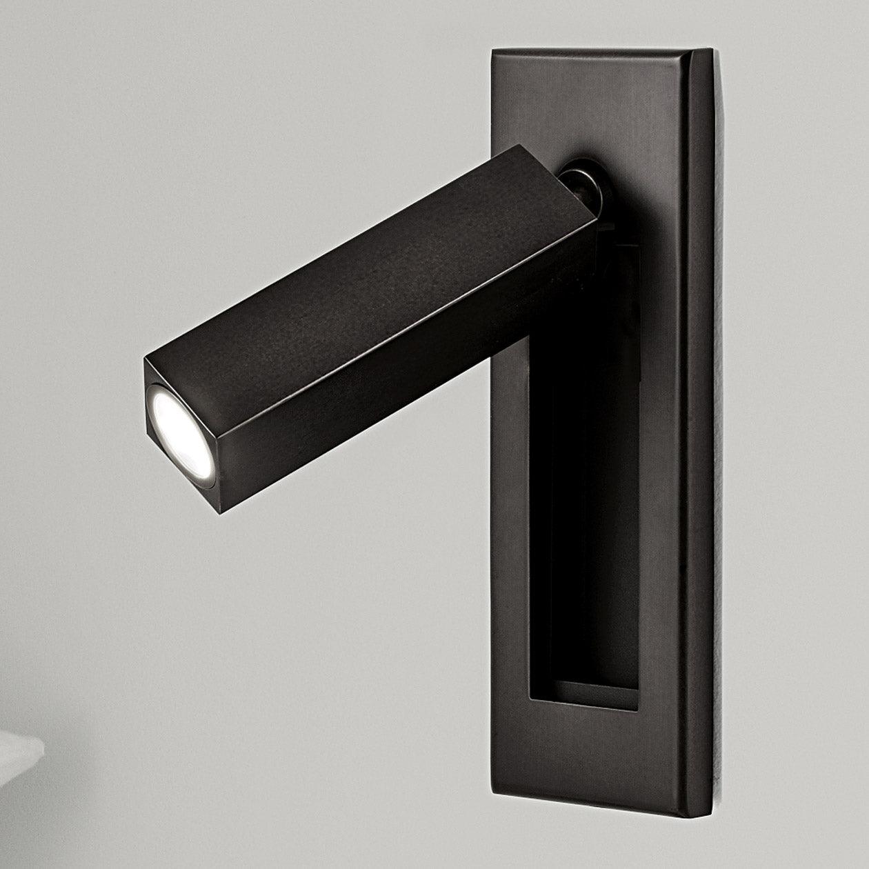 Modern Embedded Bedside Wall Sconce with Adjustable Lighting | Sleek Design for Cozy Ambiance
