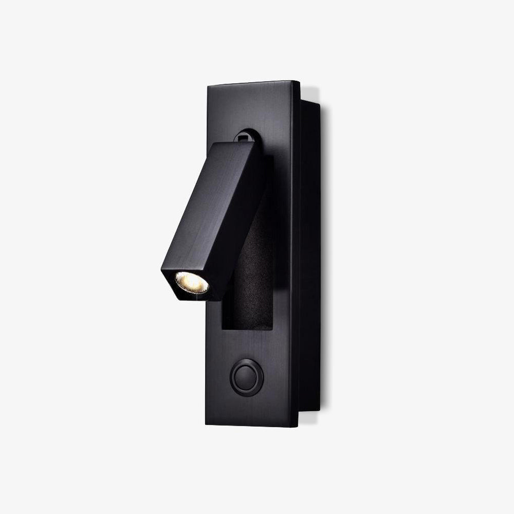 Modern Embedded Bedside Wall Sconce with Adjustable Lighting | Sleek Design for Cozy Ambiance