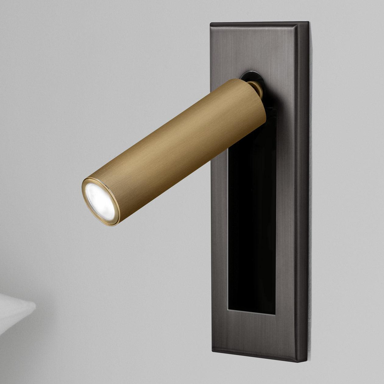 Modern Embedded Bedside Wall Sconce with Adjustable Lighting | Sleek Design for Cozy Ambiance