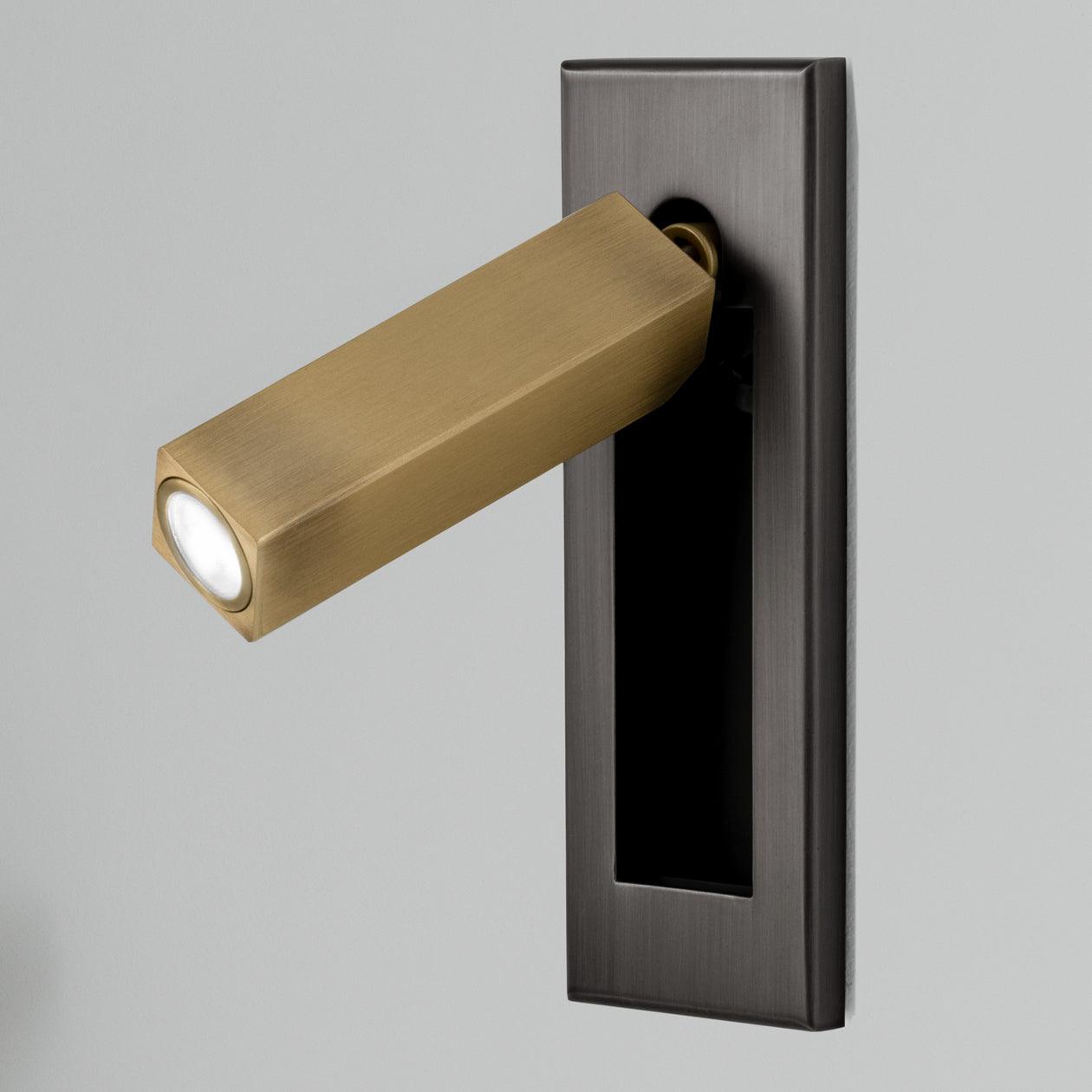 Modern Embedded Bedside Wall Sconce with Adjustable Lighting | Sleek Design for Cozy Ambiance