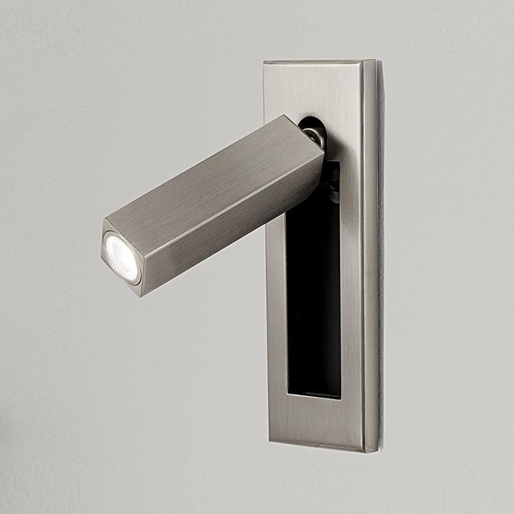 Modern Embedded Bedside Wall Sconce with Adjustable Lighting | Sleek Design for Cozy Ambiance
