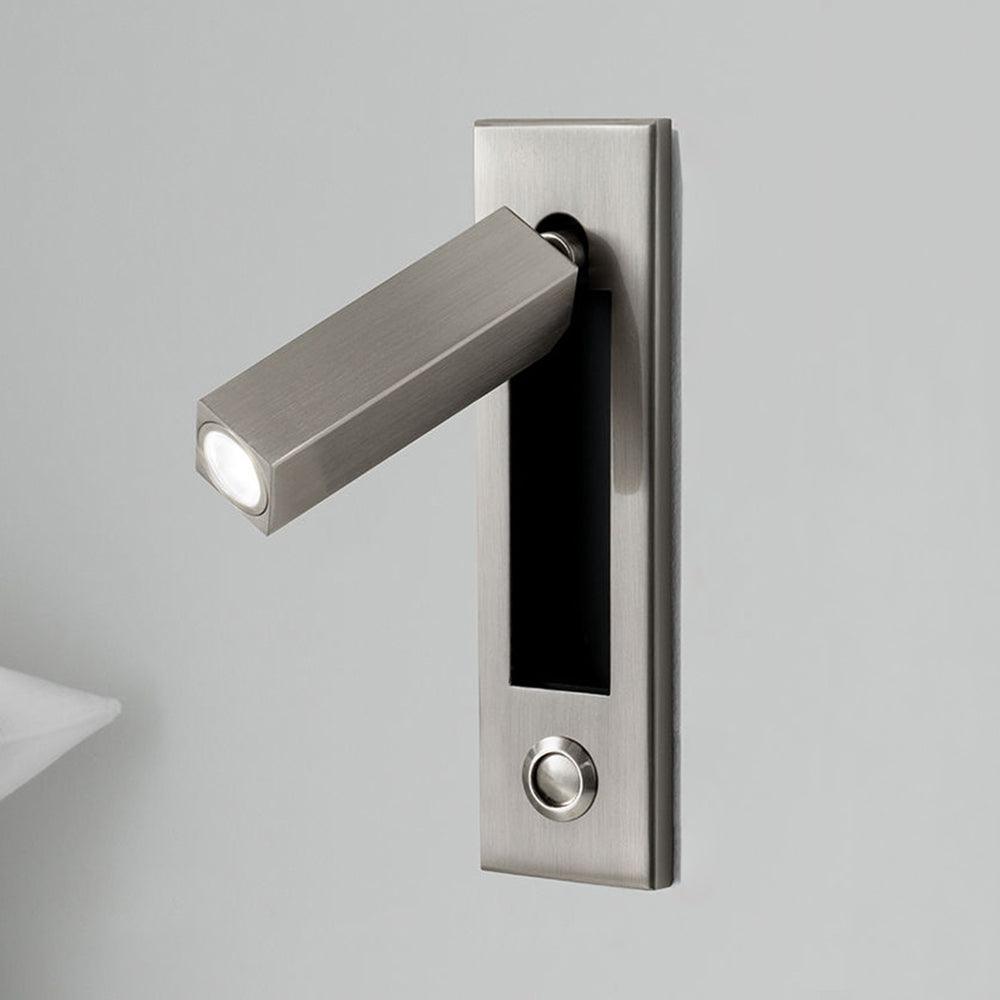 Modern Embedded Bedside Wall Sconce with Adjustable Lighting | Sleek Design for Cozy Ambiance