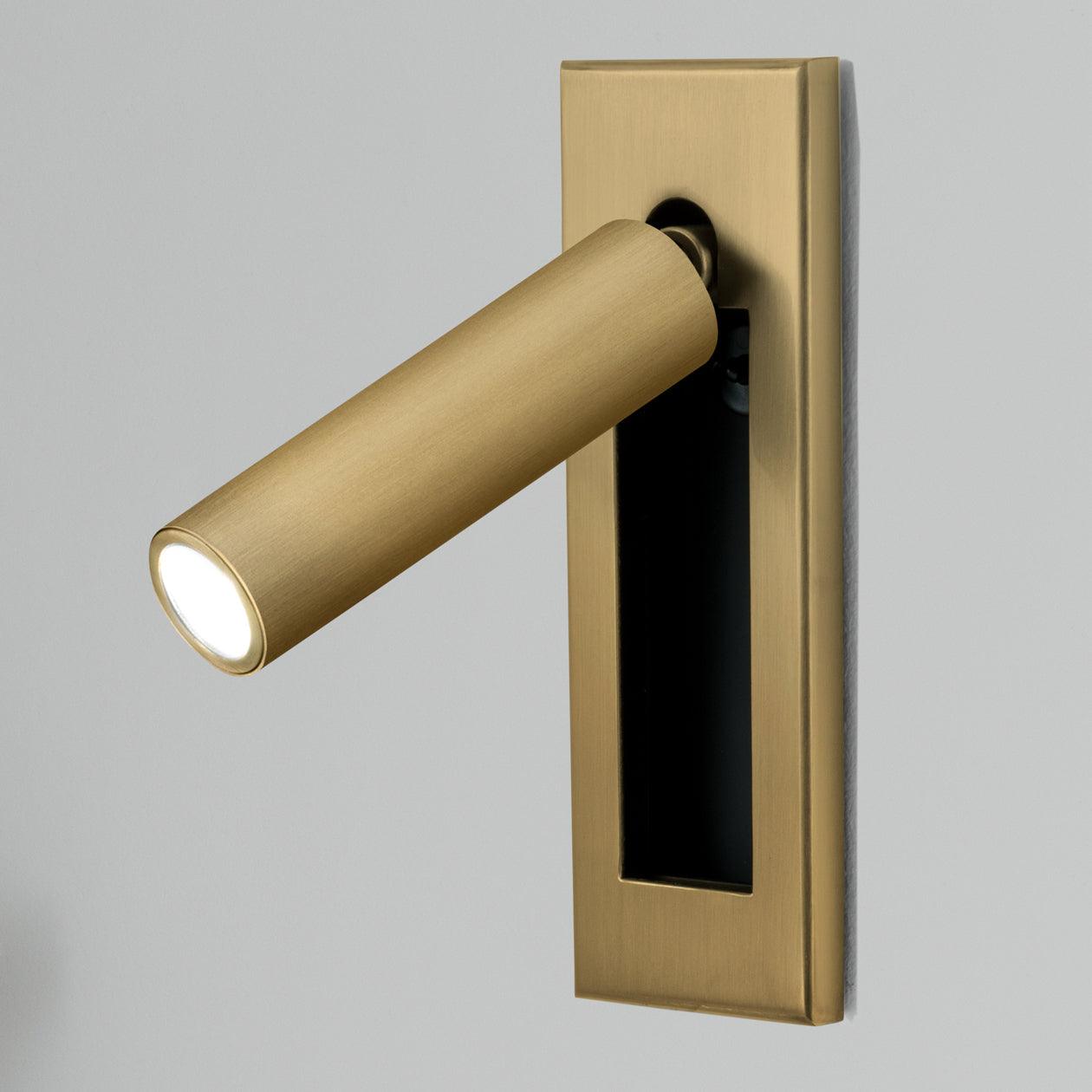 Modern Embedded Bedside Wall Sconce with Adjustable Lighting | Sleek Design for Cozy Ambiance