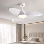 Modern Flush Mount Ceiling Fan with LED Light & Remote Control | 6-Speed DC Motor for Enhanced Airflow