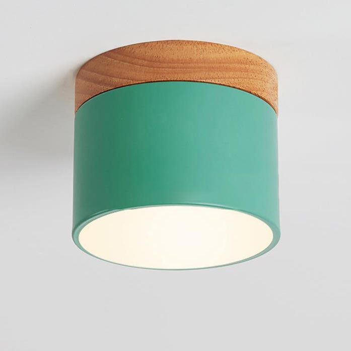 Modern Flush Mount Ceiling Light | Scandinavian Design with Color Changing LED | Versatile Lighting for Hallway and Living Room