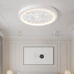 Modern Flush Mount Ceiling Light with Dimmable LED & Remote Control | Tri-Color Temperature for Customizable Ambiance