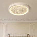 Modern Flush Mount Ceiling Light with Dimmable LED & Remote Control | Tri-Color Temperature for Customizable Ambiance