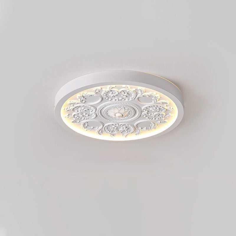 Modern Flush Mount Ceiling Light with Dimmable LED & Remote Control | Tri-Color Temperature for Customizable Ambiance