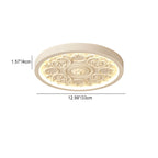 Modern Flush Mount Ceiling Light with Dimmable LED & Remote Control | Tri-Color Temperature for Customizable Ambiance