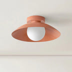 Modern Flush Mount Ceiling Light with Integrated LED & Rose Copper Finish for Stylish Ambiance