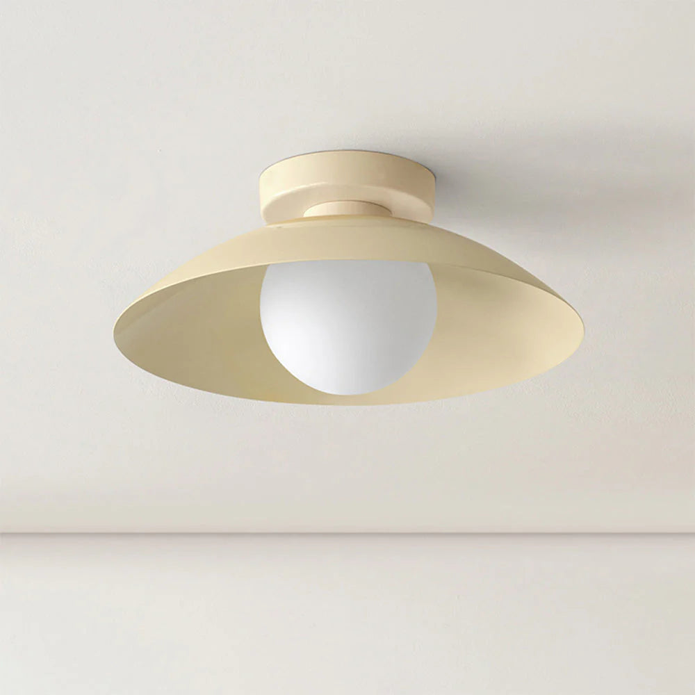 Modern Flush Mount Ceiling Light with Integrated LED & Rose Copper Finish for Stylish Ambiance