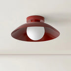 Modern Flush Mount Ceiling Light with Integrated LED & Rose Copper Finish for Stylish Ambiance