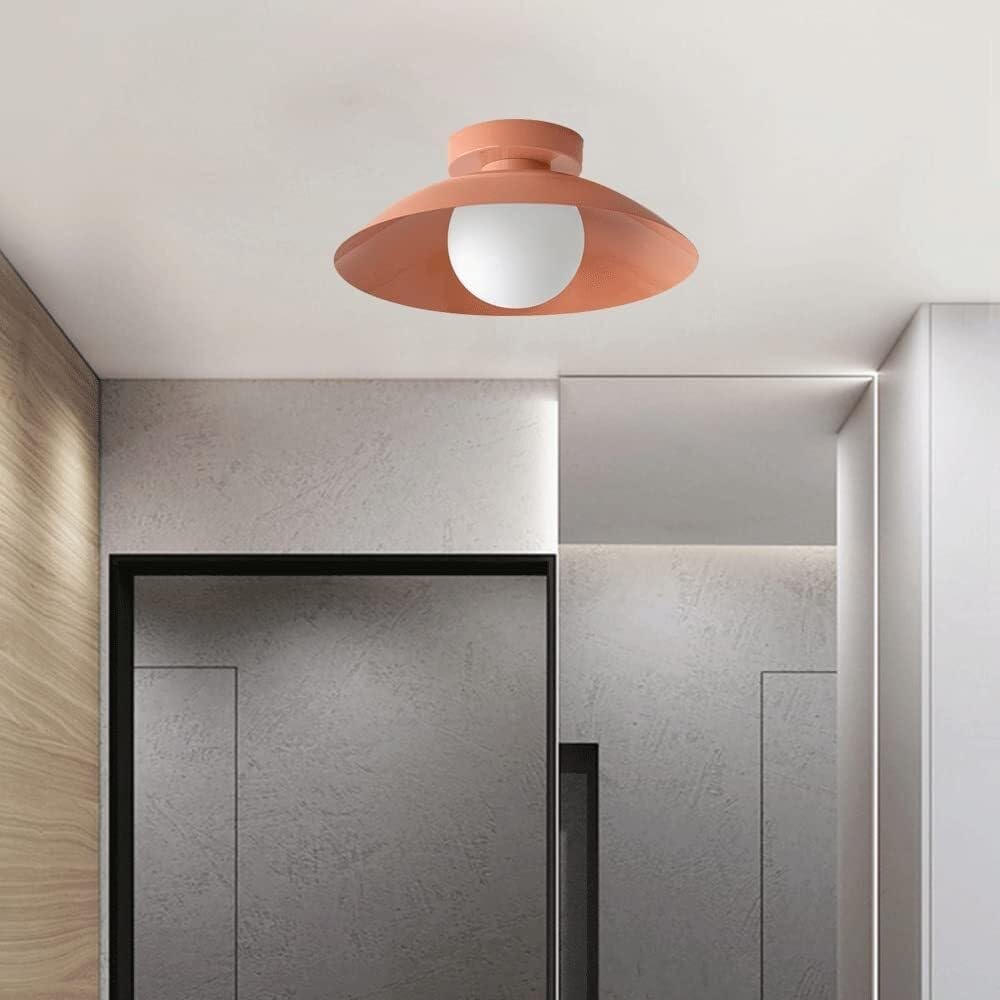 Modern Flush Mount Ceiling Light with Integrated LED & Rose Copper Finish for Stylish Ambiance